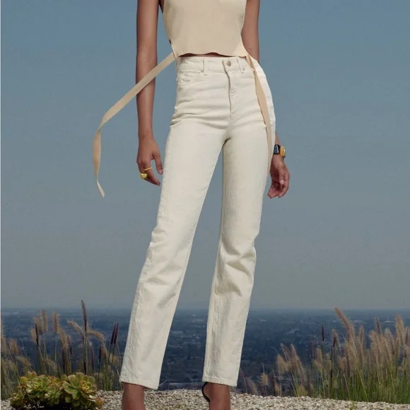 Zara Jeans Zara Z975 Straight Leg High Rise Jeans Poshmark